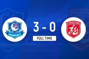 闽超二阶段开门红！厦门队3-0龙岩队 戴与菱、孙景濠、刘项荣建功